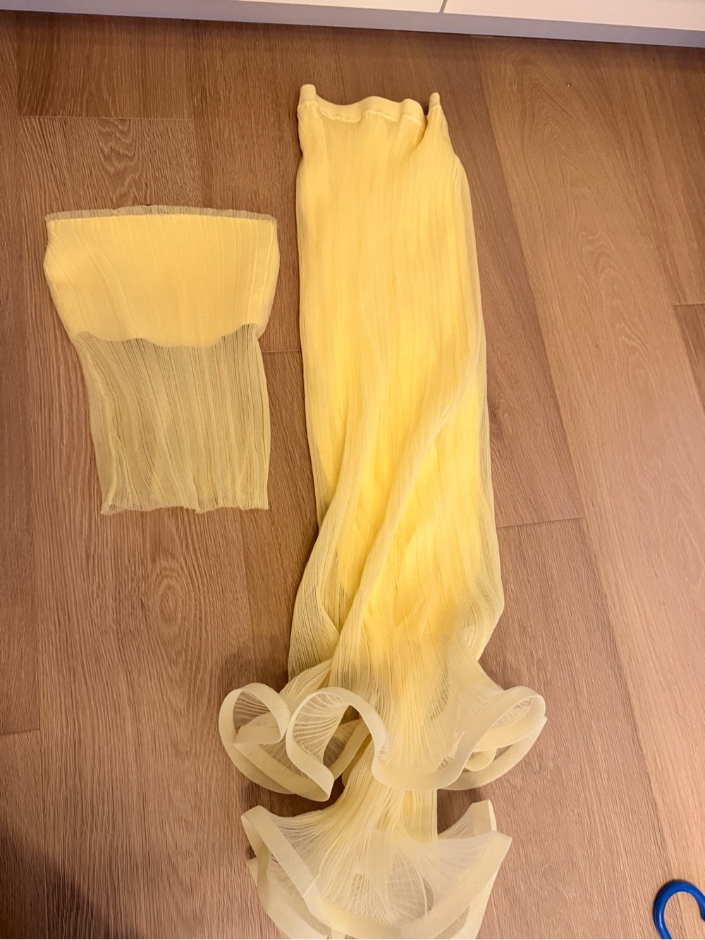 Light Yellow Ribbed Bandeau Top — Soft Stretch Women's Intimate